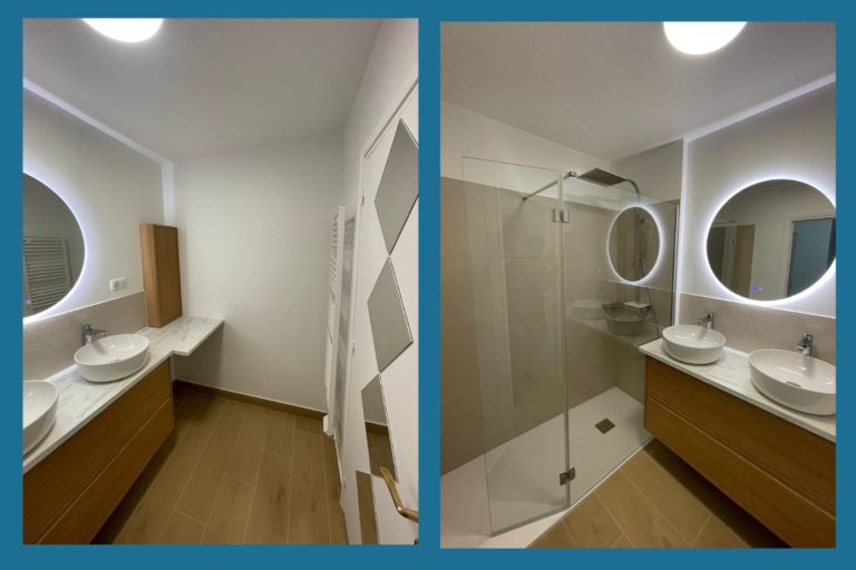 Architecture intérieure - rénovation totale d'une salle de bains - Lyon